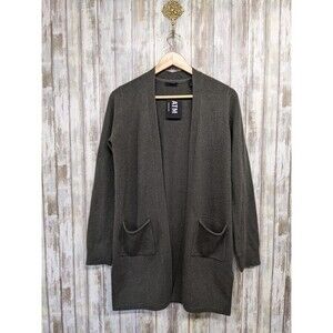 ATM Anthony Thomas Melillo Cashmere Cardigan XS Long Open Quiet Luxury NWT $395
